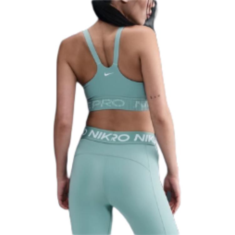 Женский спортивный бюстгальтер Light Support Non Padded Nike, зеленый — фото 3