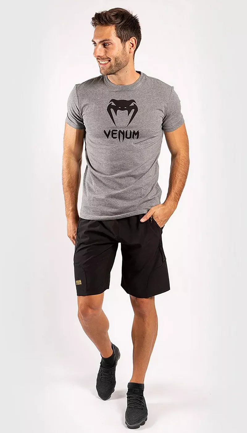 

Классическая футболка Venum, серый/черный