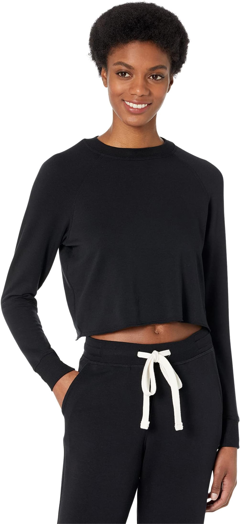 

Толстовка Splits59 Warm-Up Crop Fleece Sweatshirt, Black