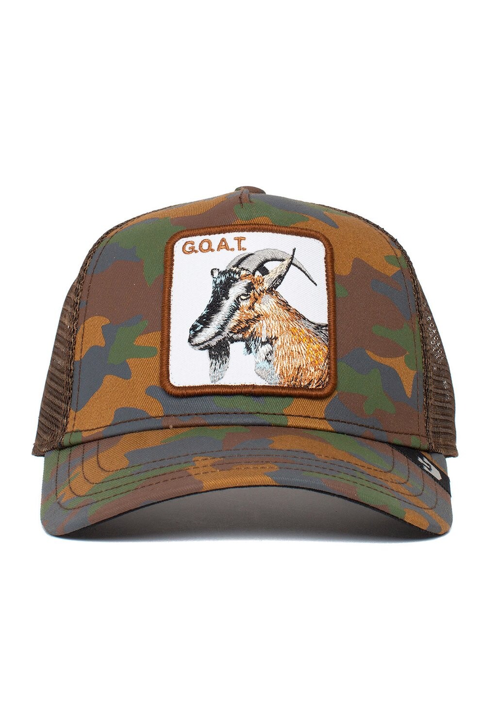 

Бейсболка GOAT CAMOUFLAGE Goorin Bros, цвет brown
