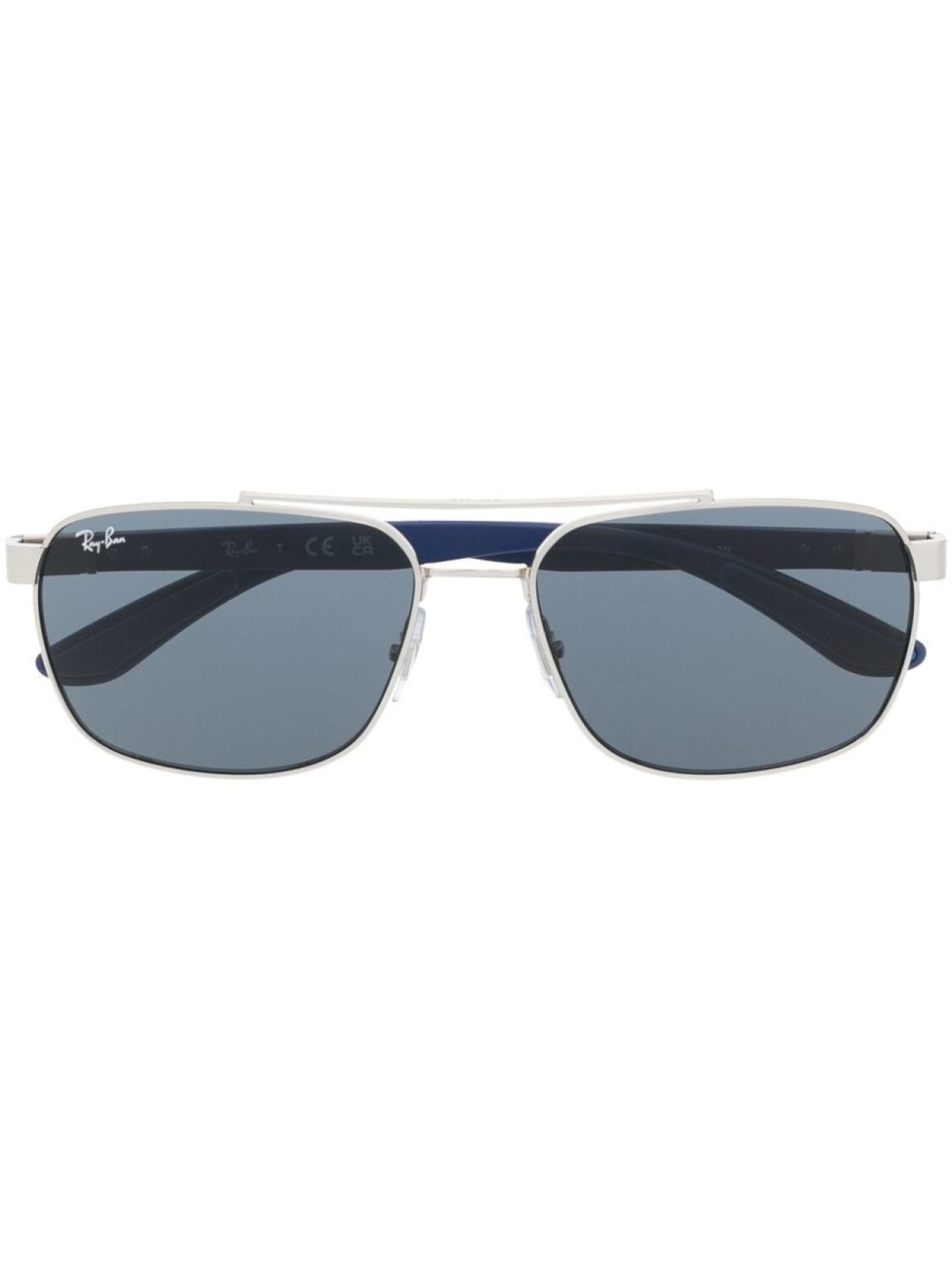 

Солнцезащитные очки в квадратной оправе с логотипом Ray-Ban, синий