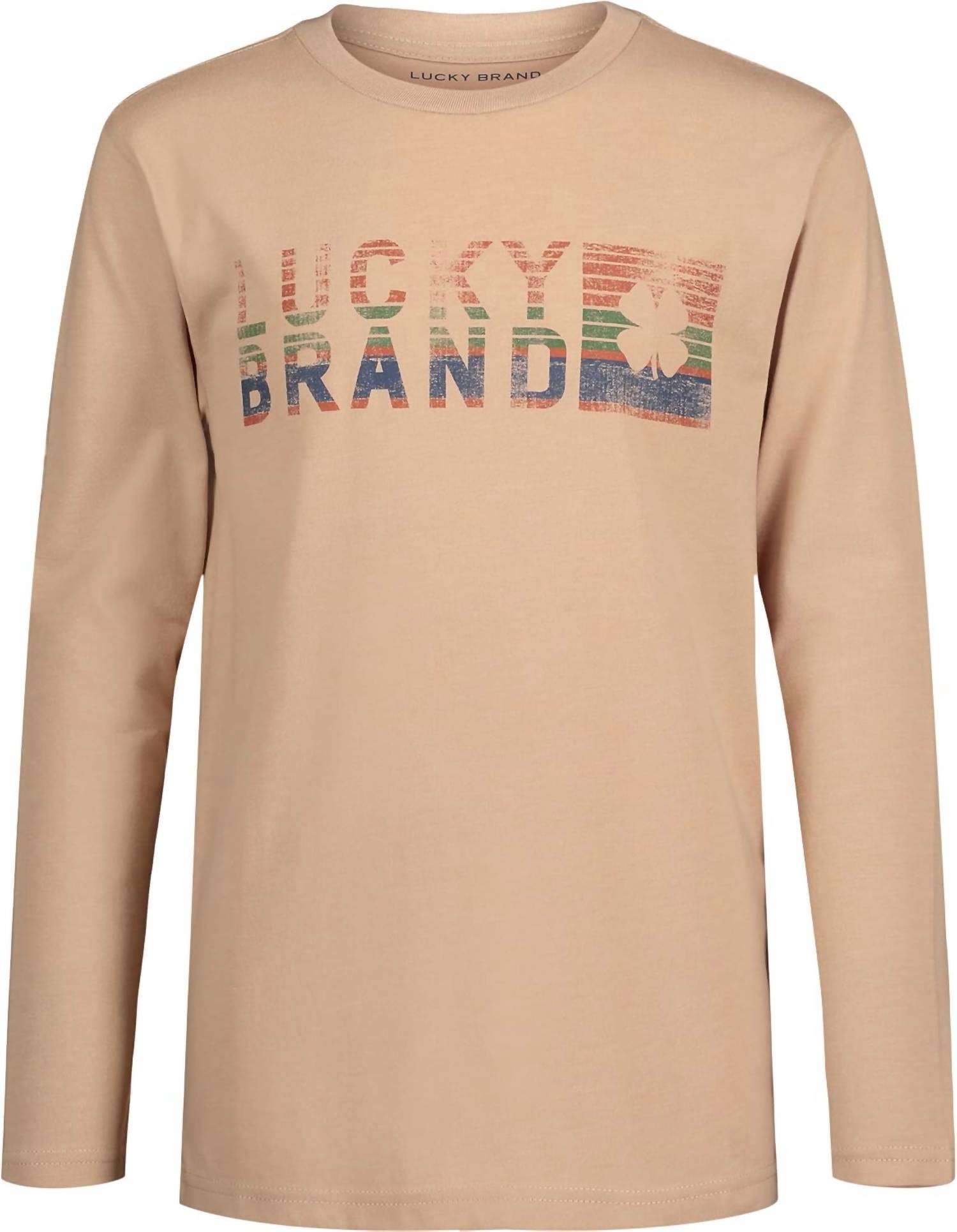 

Футболка с длинным рукавом коричневого цвета Lucky Brand