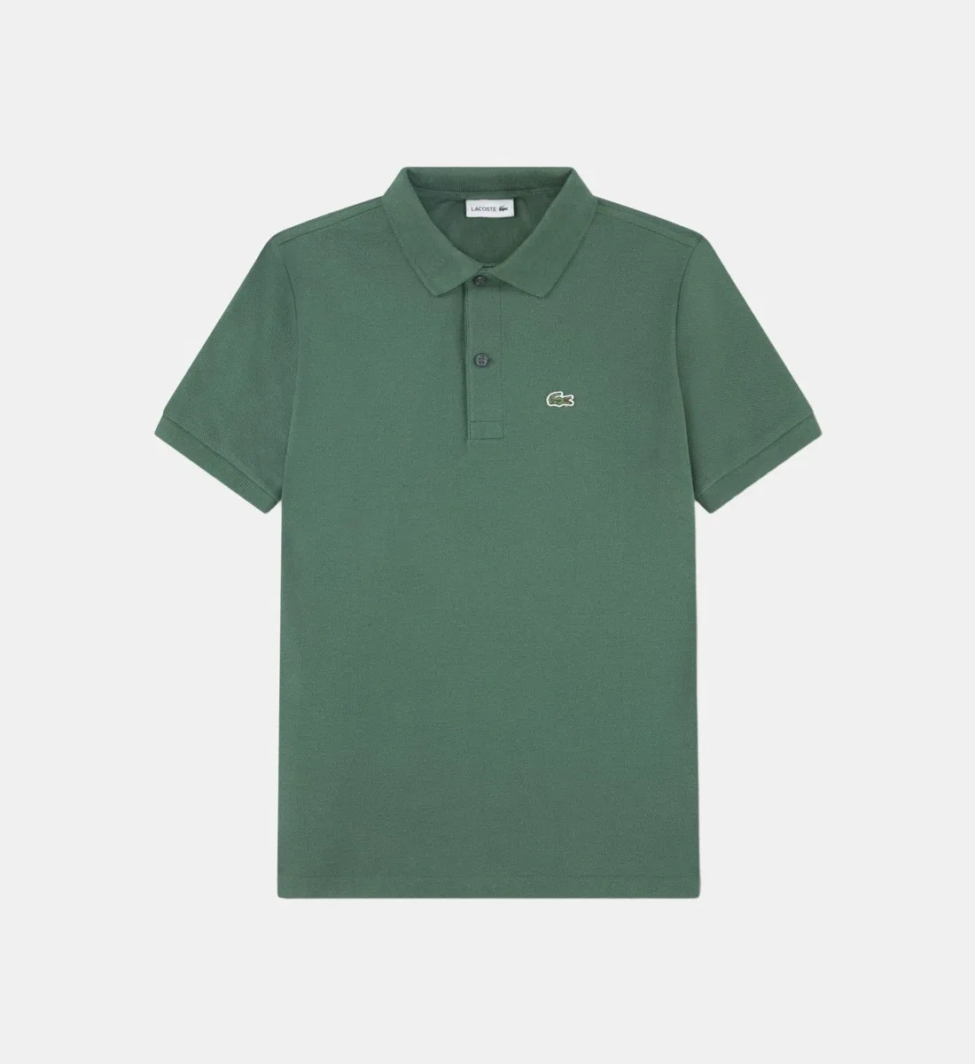 Поло из хлопка Lacoste, зеленый