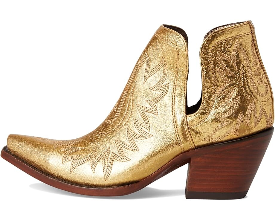 Сапоги женские Ariat Dixon Bootsie ковбойские с узором, золотой — фото 4