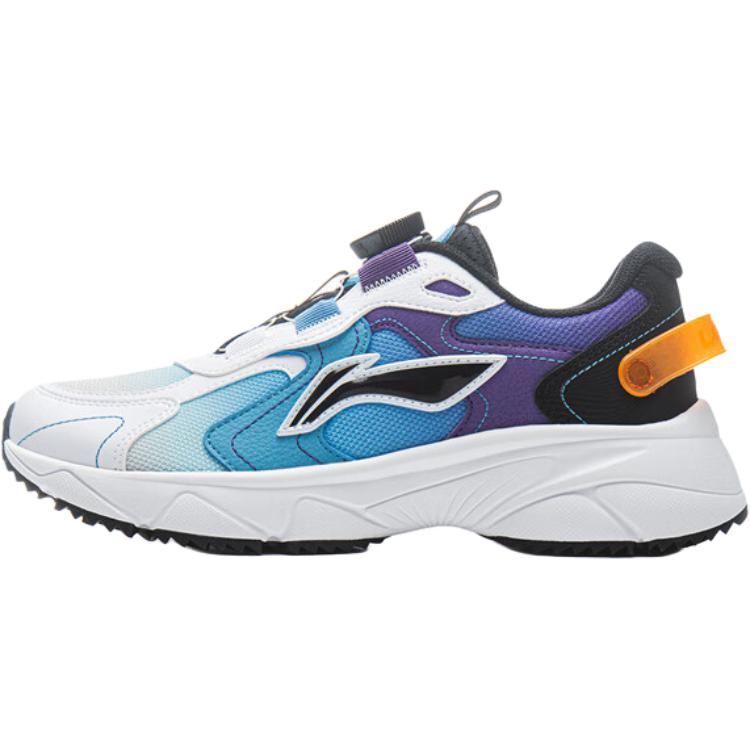 

LINING YOUNG Антискользящие износостойкие низкие детские повседневные кроссовки white blue kids'