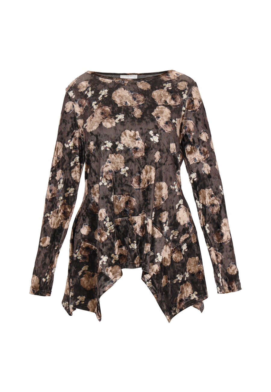 

Блуза Usha, светло-коричневый/темно-коричневый