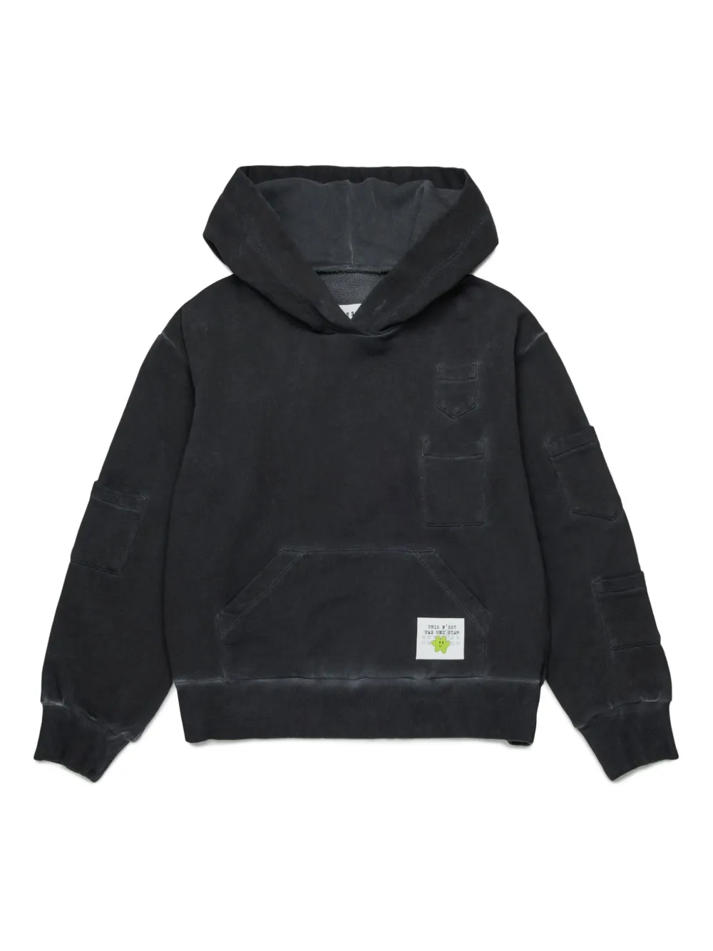 

Худи Happy Star MM6 Maison Margiela Kids, черный