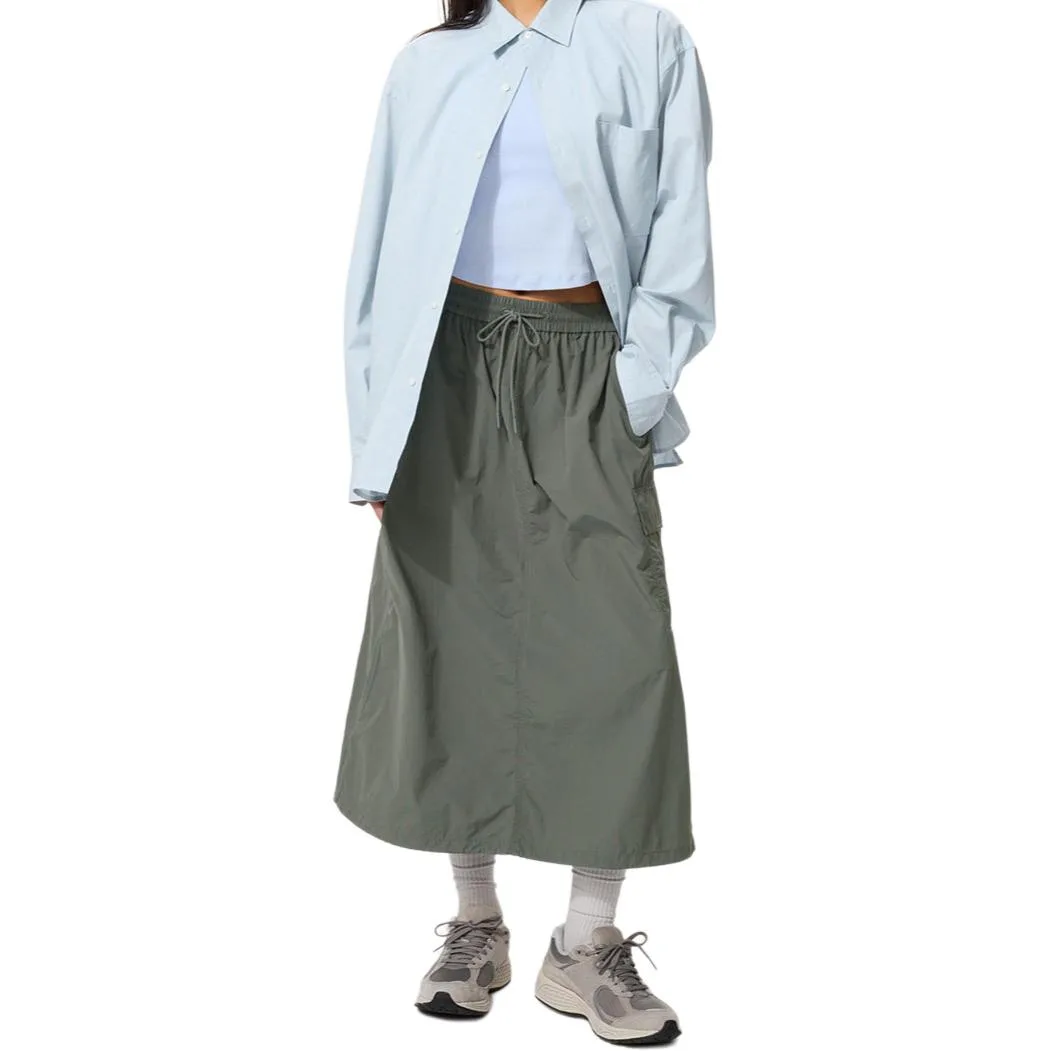 Юбка длинная женская Casual SS26 UNIQLO, темно-зеленый — фото 3