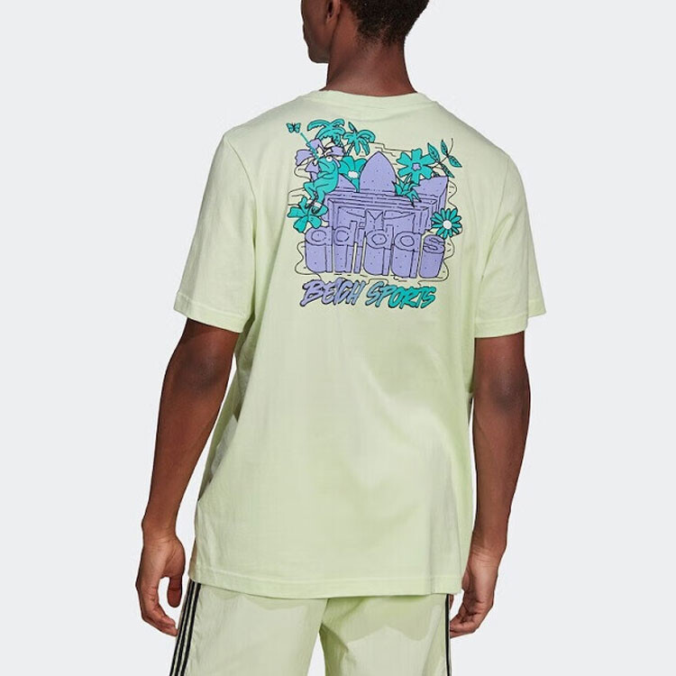 Футболка мужская светло-зеленая Adidas Originals, светло-зеленый — фото 3
