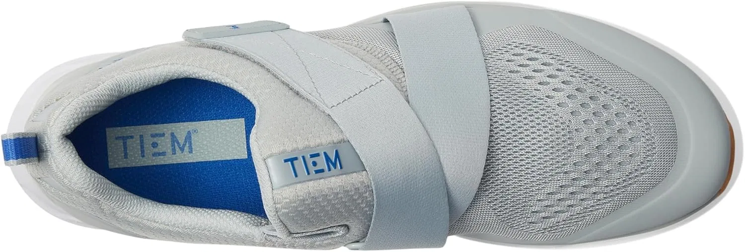 Кроссовки TIEM Men's Slipstream Platform, Light Grey Royal Blue — фото 2