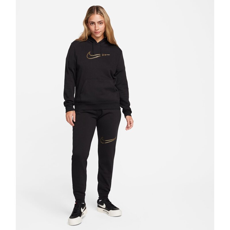 Pants w nsw club flc shine mr pant Nike, черный — фото 3