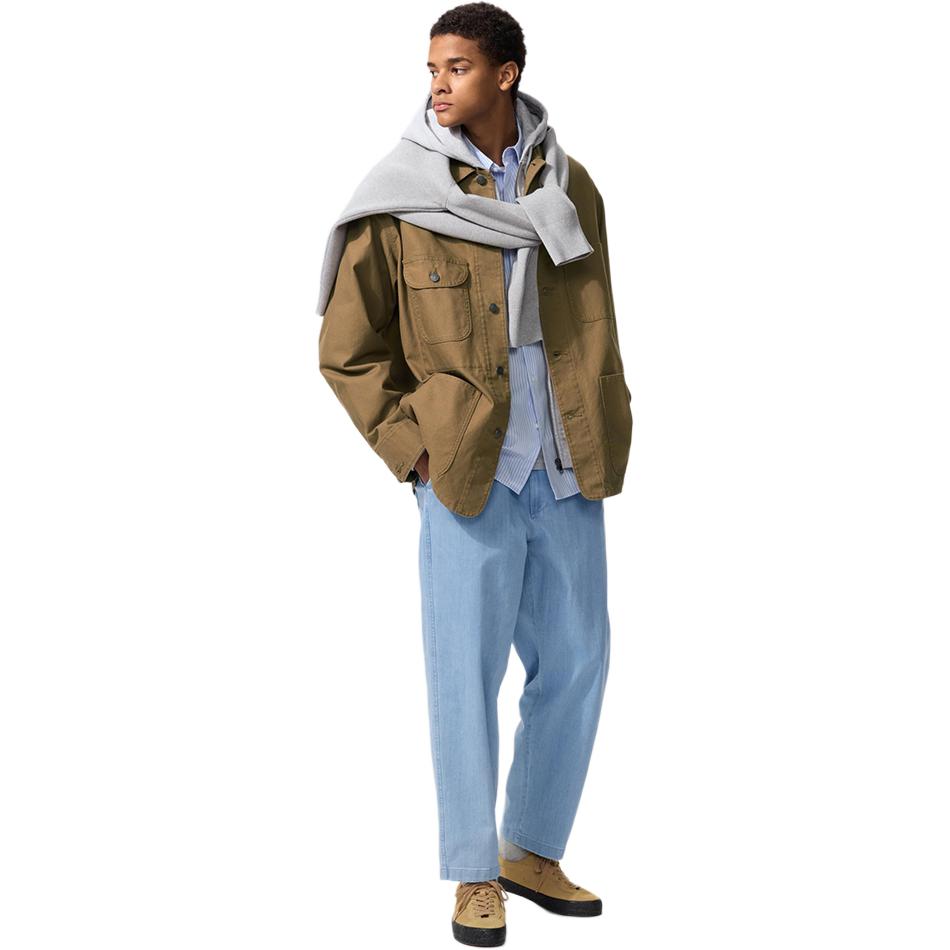 

Повседневные брюки унисекс, брюки со средними манжетами Uniqlo, 481569/розовый синий