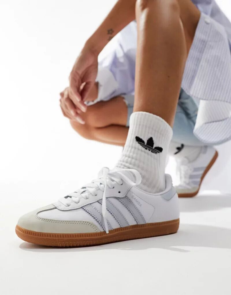 

Кроссовки Adidas Originals Samba OG, светло-голубой, Синий, Кроссовки Adidas Originals Samba OG, светло-голубой