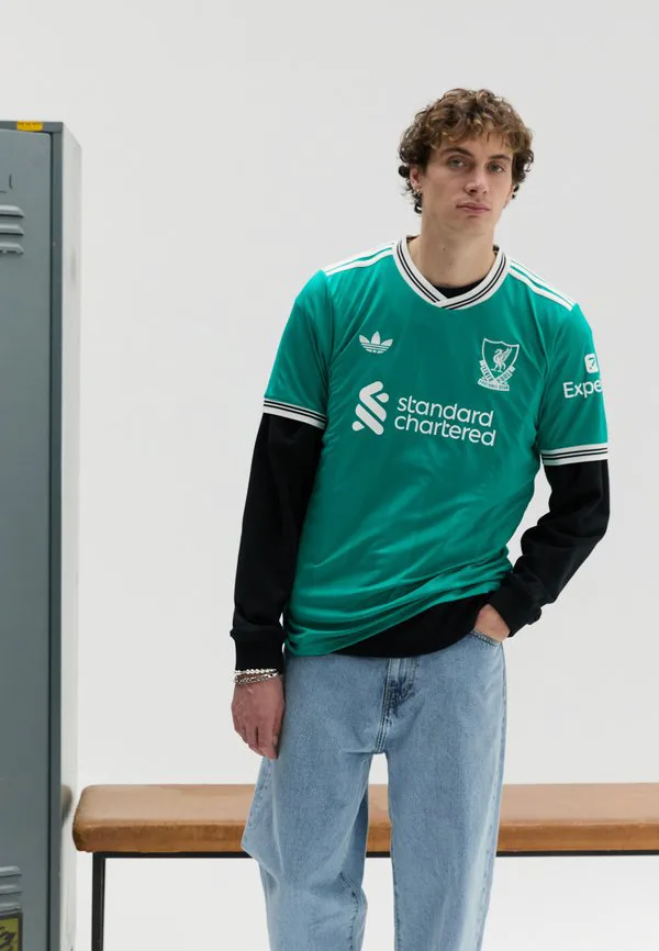 Третья футболка «ливерпуля» сезона 25/26 (клубная форма) Adidas Performance, Sea Green