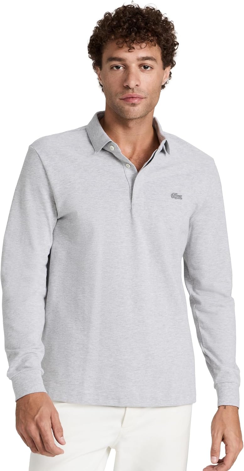 

Мужское поло Lacoste Paris с длинным рукавом из эластичного хлопка, Silver Grey Chine, Серый, Мужское поло Lacoste Paris с длинным рукавом из эластичного хлопка, Silver Grey Chine