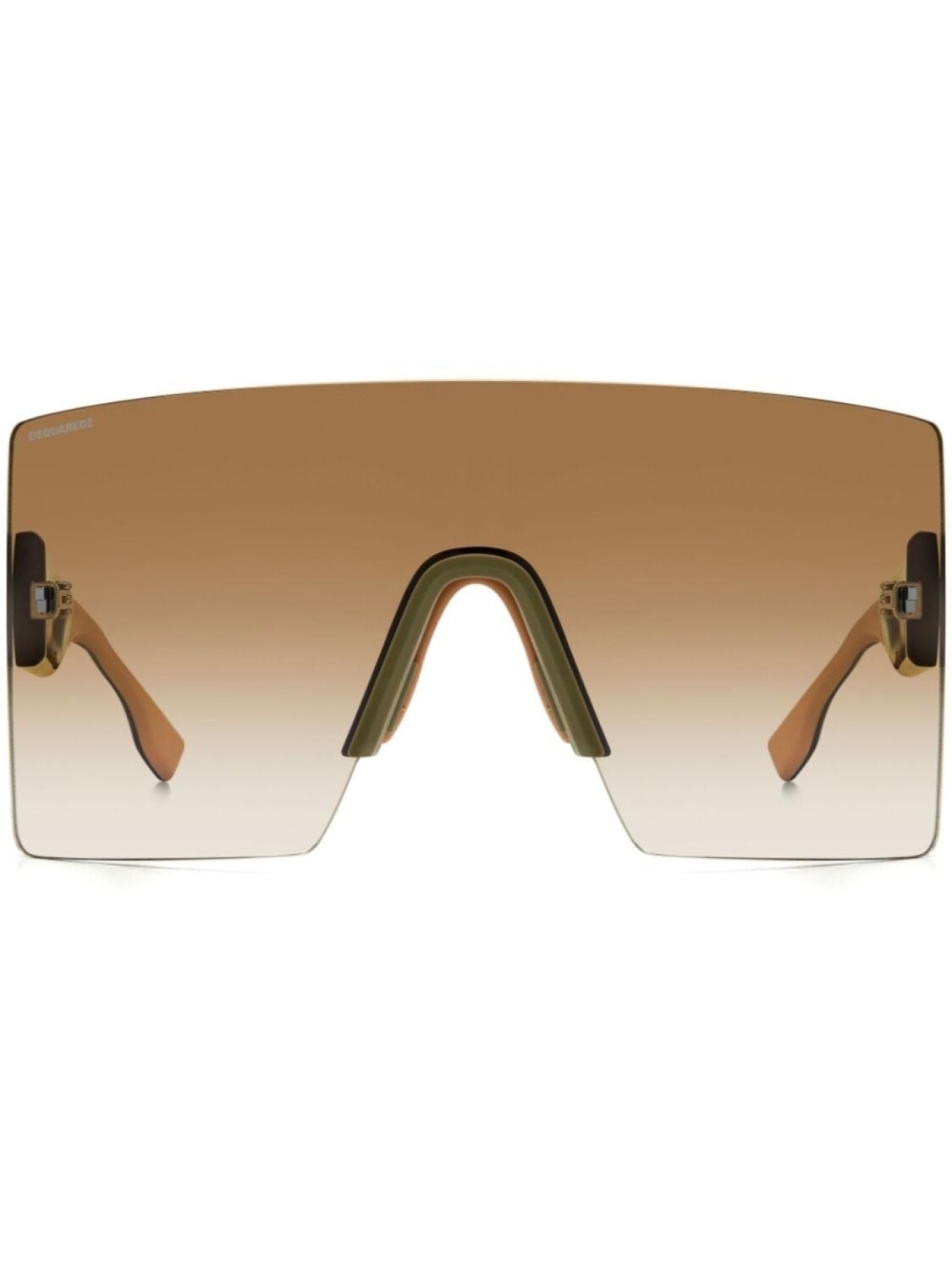 

Dsquared2 Eyewear солнцезащитные очки DSQUARED2 EYEWEAR Hype в большой оправе, коричневый