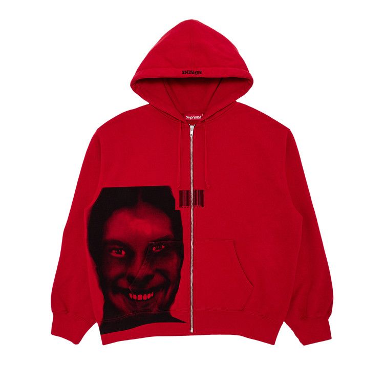 

Толстовка Supreme x Aphex Twin Zip Up Hooded Sweatshirt, Red