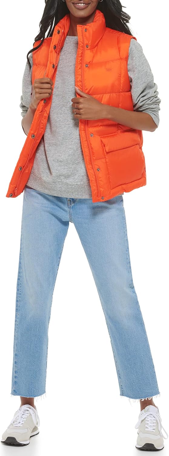 Женский спортивный стеганый жилет Levi's Box, Orange — фото 2