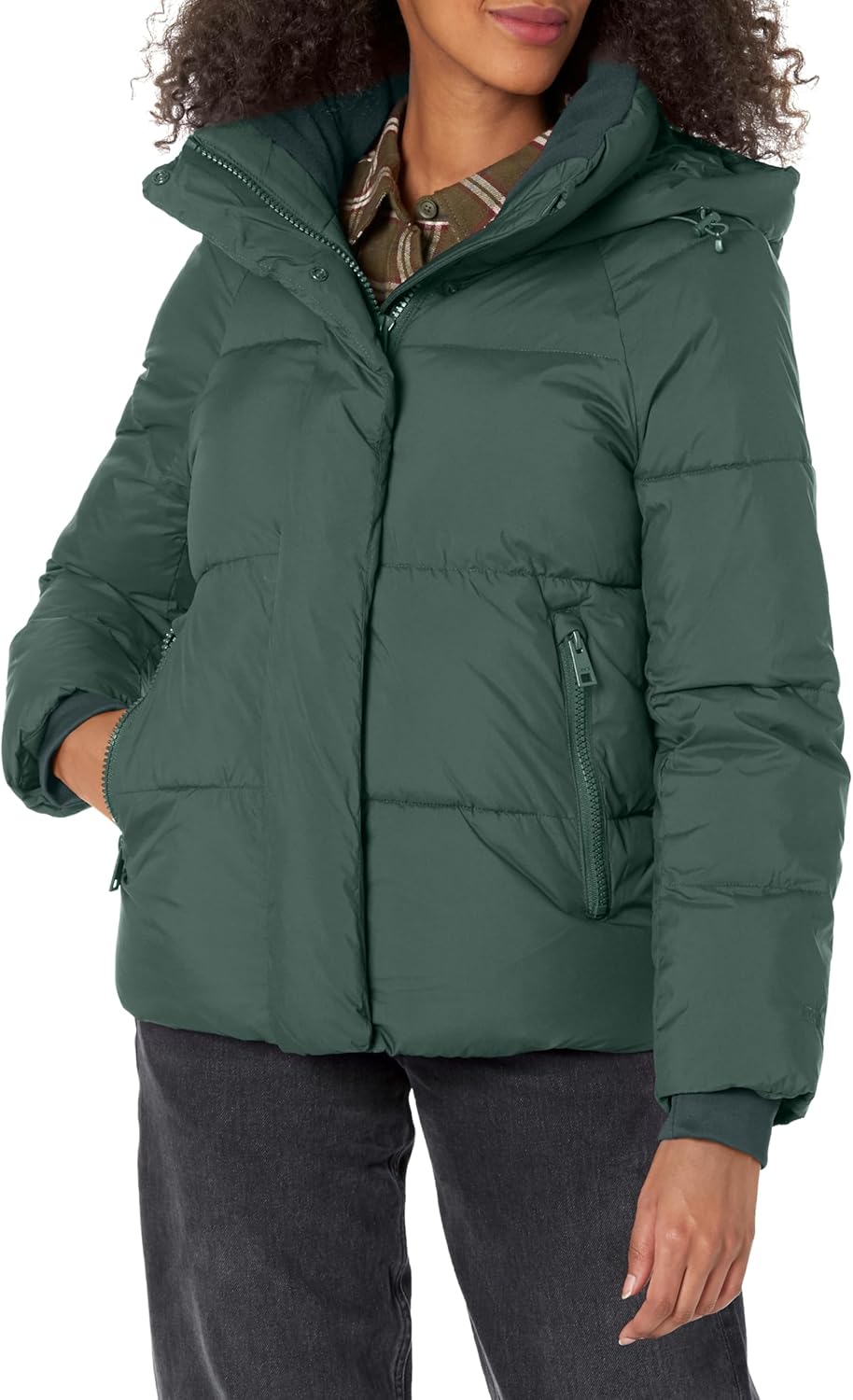 

Levi's Женская утепленная куртка Selma с капюшоном, Darkest Spruce