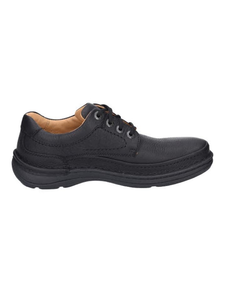 Clarks Спортивные кроссовки на шнуровке черного цвета — фото 3