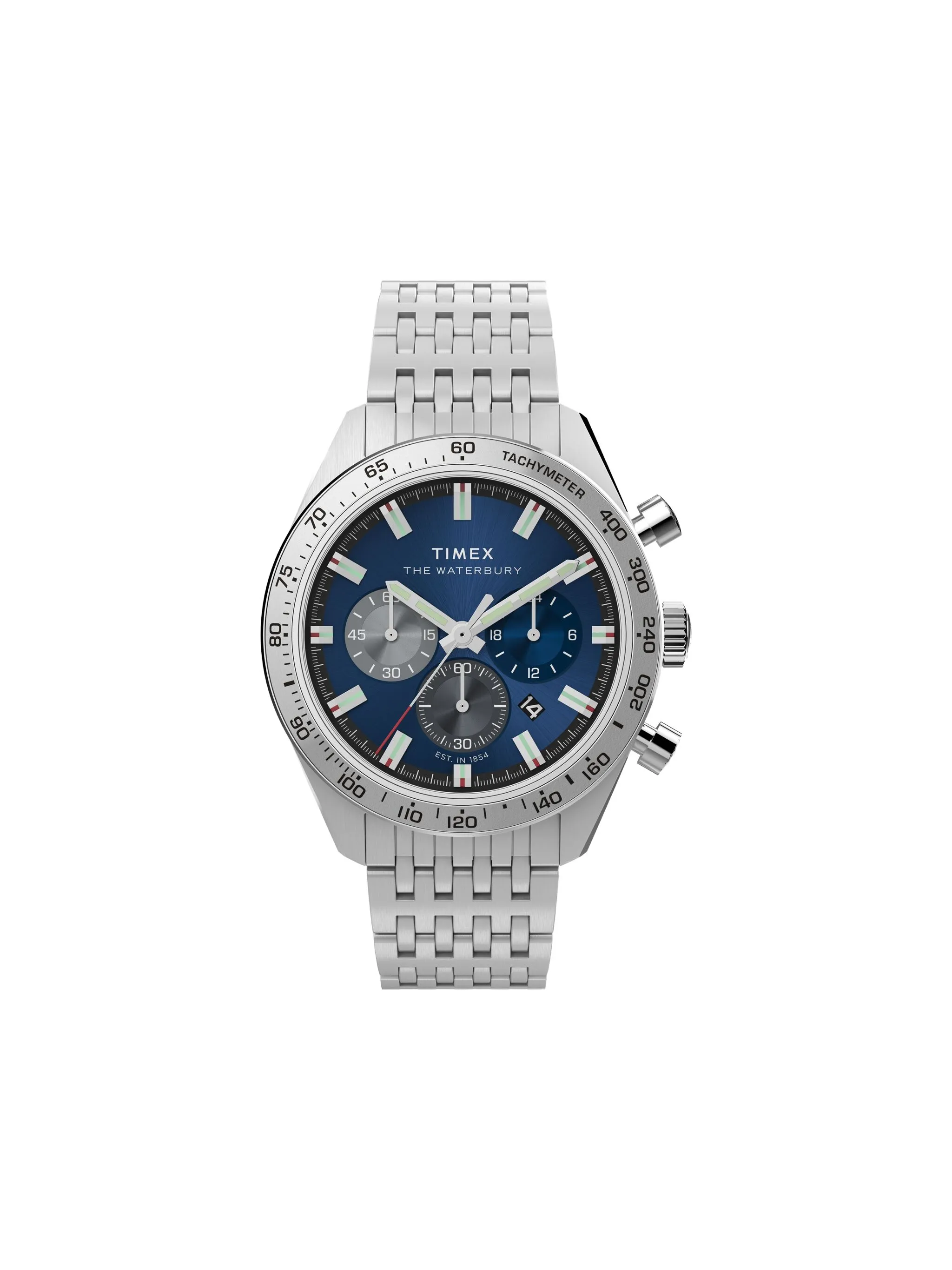 

Наручные часы Waterbury 41 мм Timex, синий