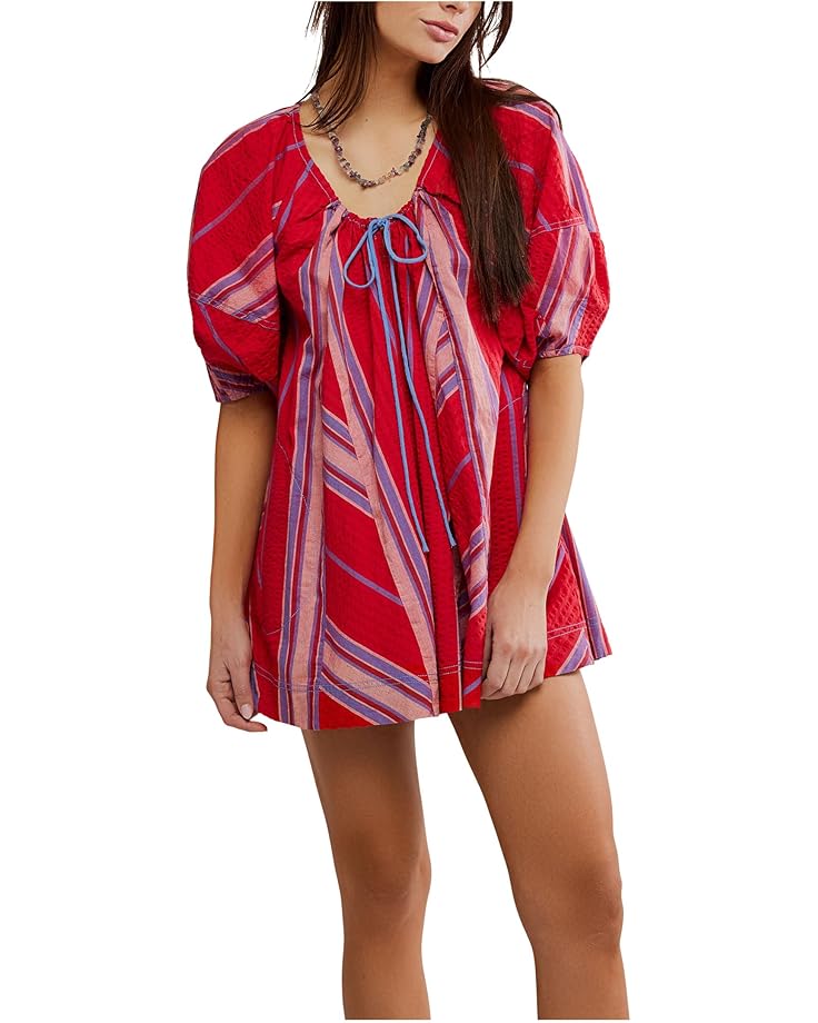 

Комбинезон Free People Bop Around Romper, цвет Seaside Stripe Red Combo