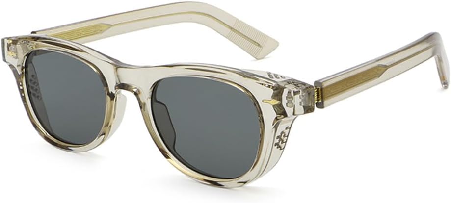 

Ретро солнцезащитные очки для женщин, ацетатные, серые, синие, зеленые, мужские солнцезащитные очки с защитой от УФ-излучения UV400, летние аксессуары VFDHN, Green Gray