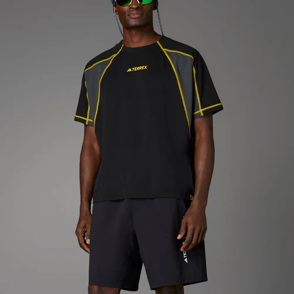 Adidas National Geographic Terrex AEROREADY Футболка Unisex Black — фото 4