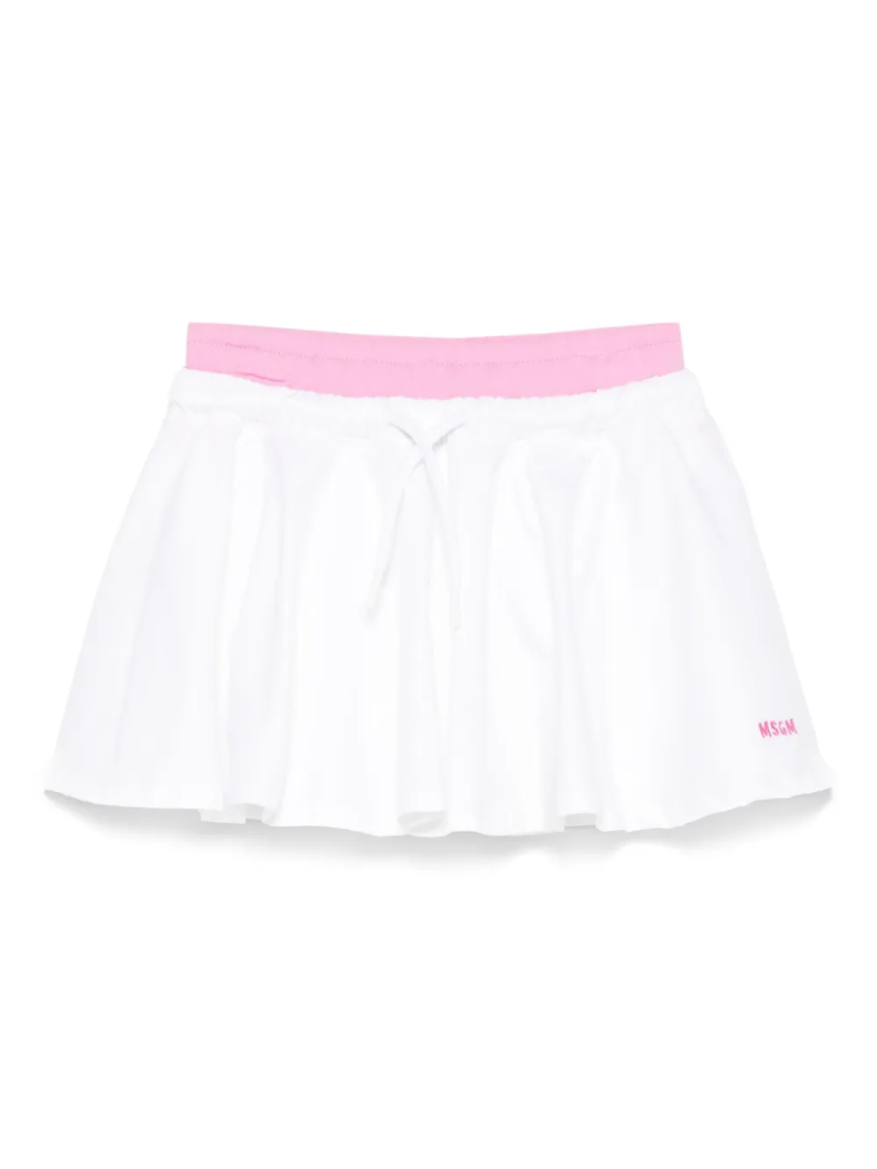 

MSGM Kids твиловая юбка, белый