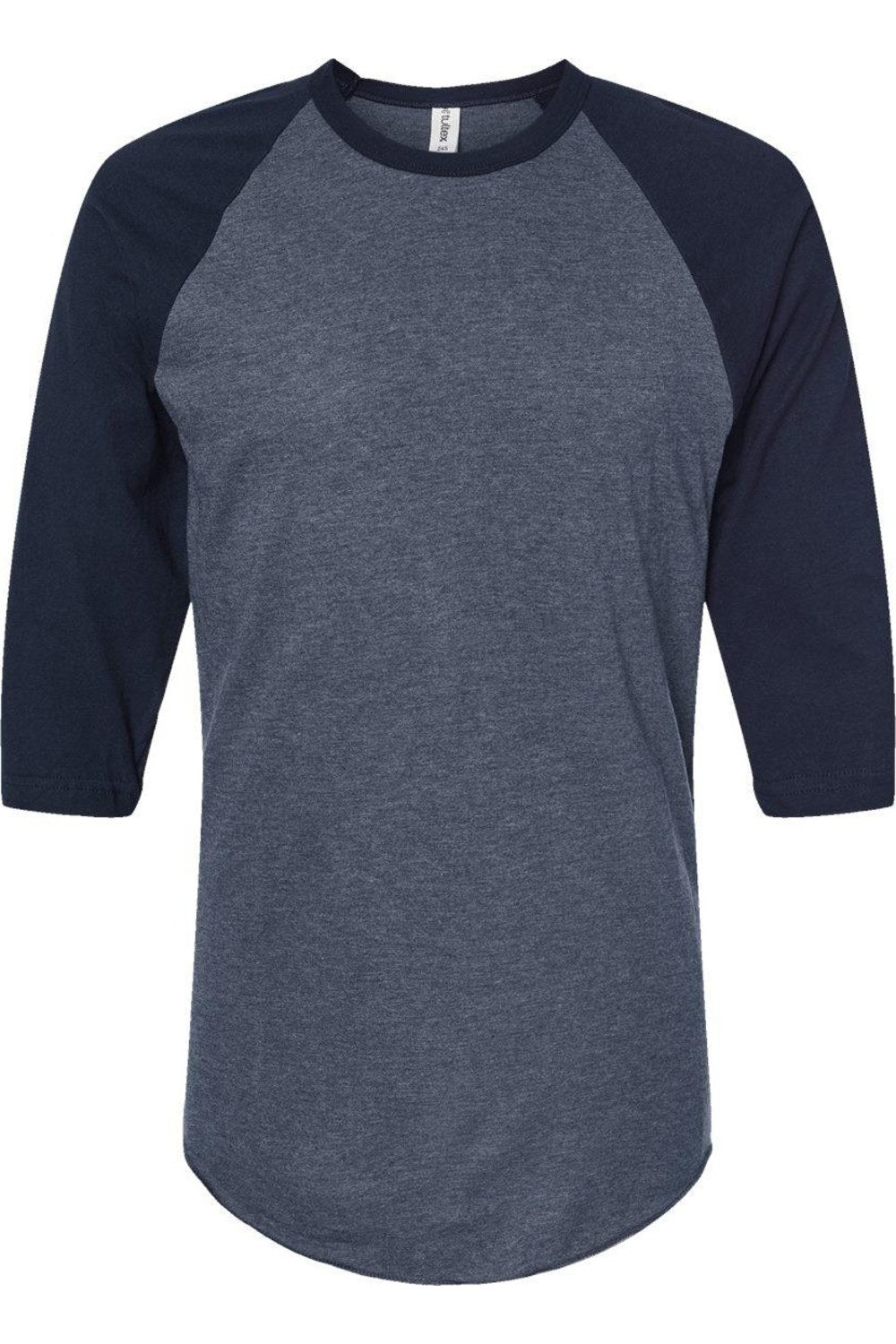 

Футболка-реглан из тонкого джерси Tultex Unisex, цвет heather denim/ navy