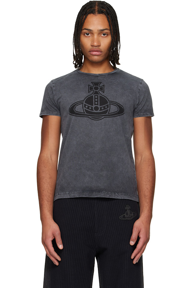 

Vivienne Westwood Серая футболка с парижским шаром, Перу