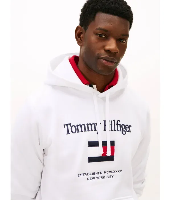 Толстовка Flex regular fit Tommy Hilfiger, белый — фото 4