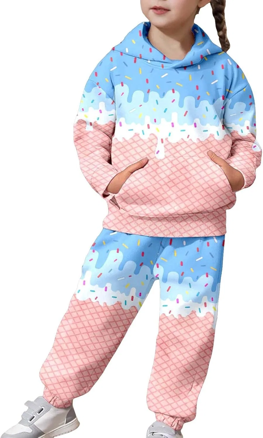 Детский спортивный костюм Ice Cream, 2 предмета, синий