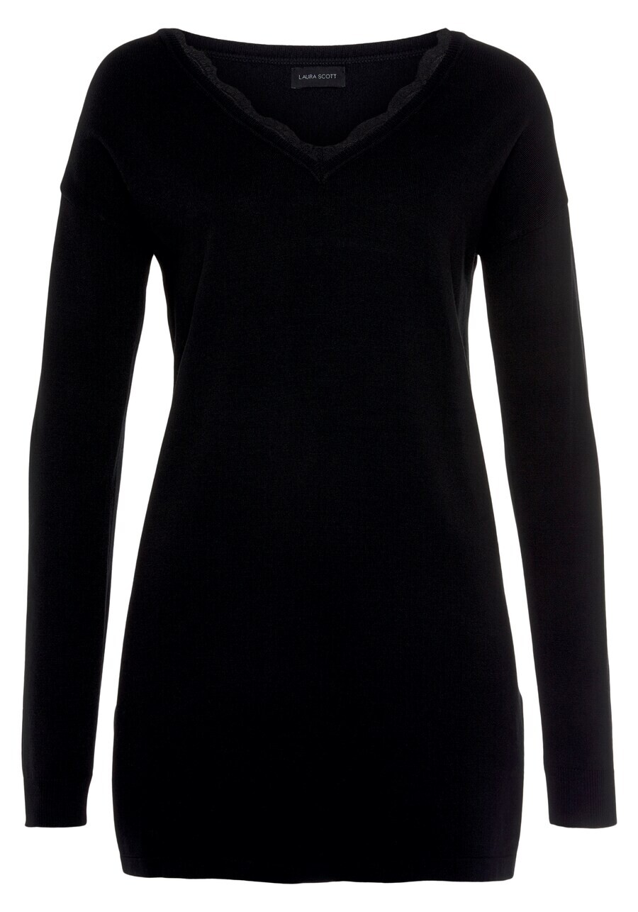 

Тонкий вязаный свитер LAURA SCOTT Sweater, черный