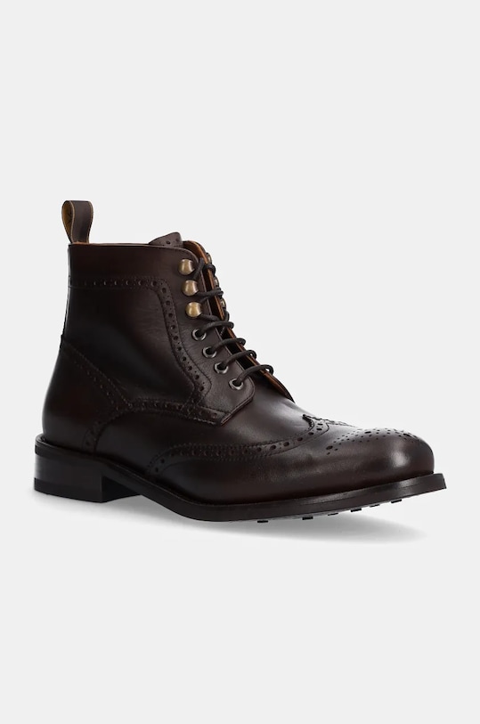 

Кожаные ботинки JAME BROGUEBOOT Hackett London, коричневый