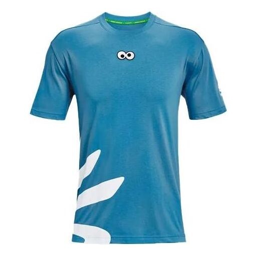 

Футболка curry cookie monster t-shirt 'blue white' Under Armour, синий