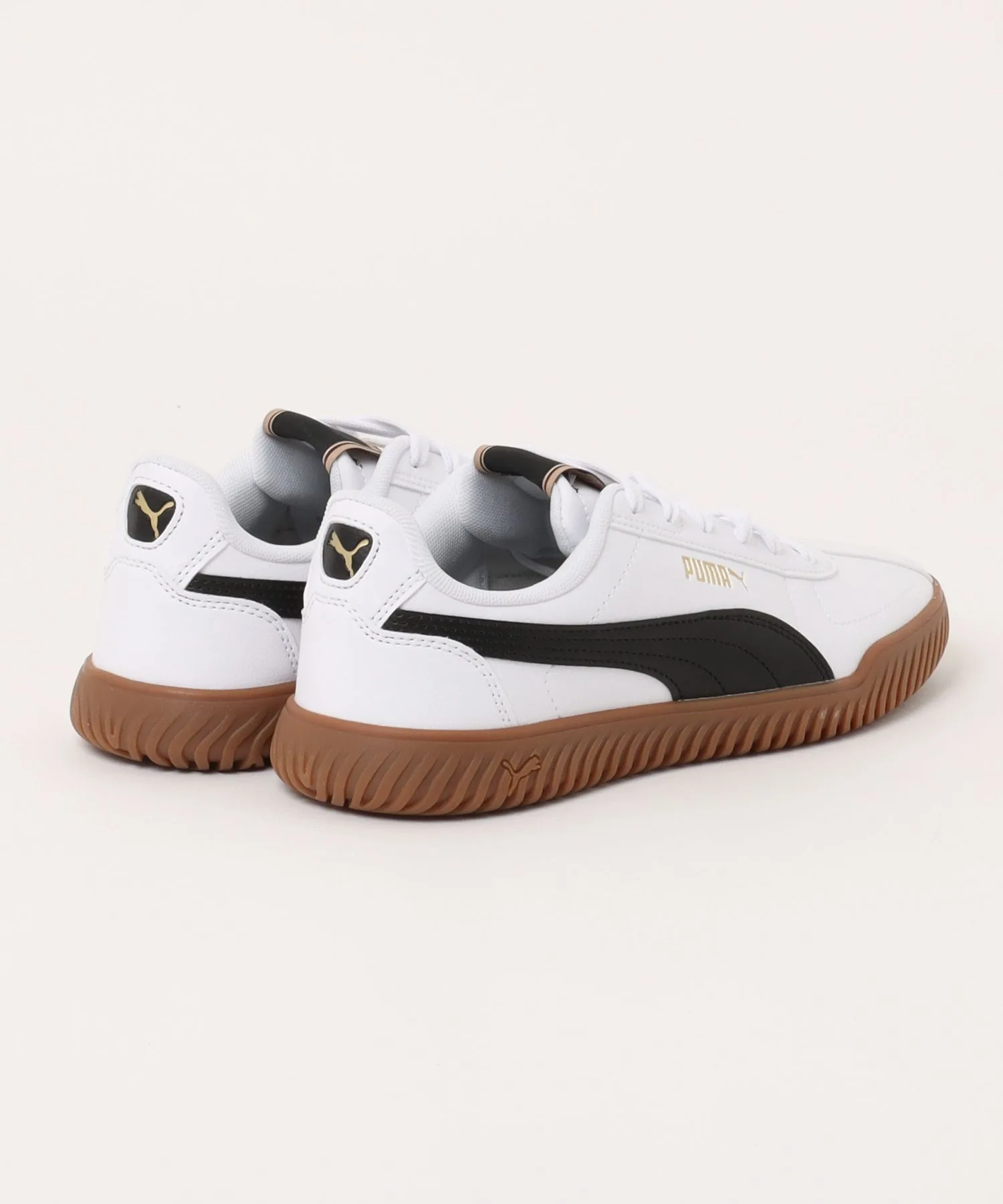 Мужские белые кроссовки PUMA CLUB Kayzer белые с чёрным — фото 2