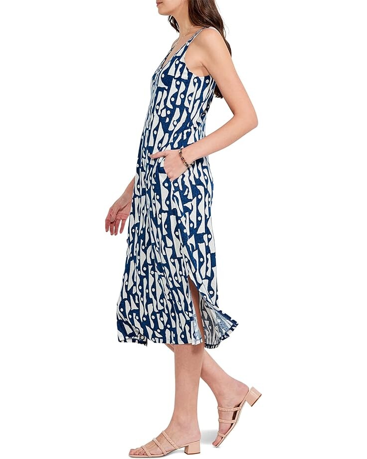 

Платье NIC+ZOE High Seas Tank Dress, синий мульти
