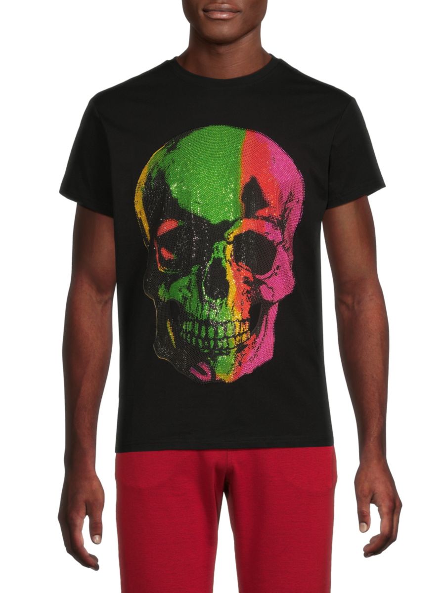 

Футболка с принтом черепа из страз X Ray, черный