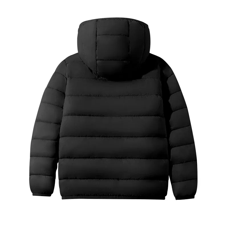 Детская утепленная куртка с капюшоном PEAK Navy Blue/PK Pure White — фото 4