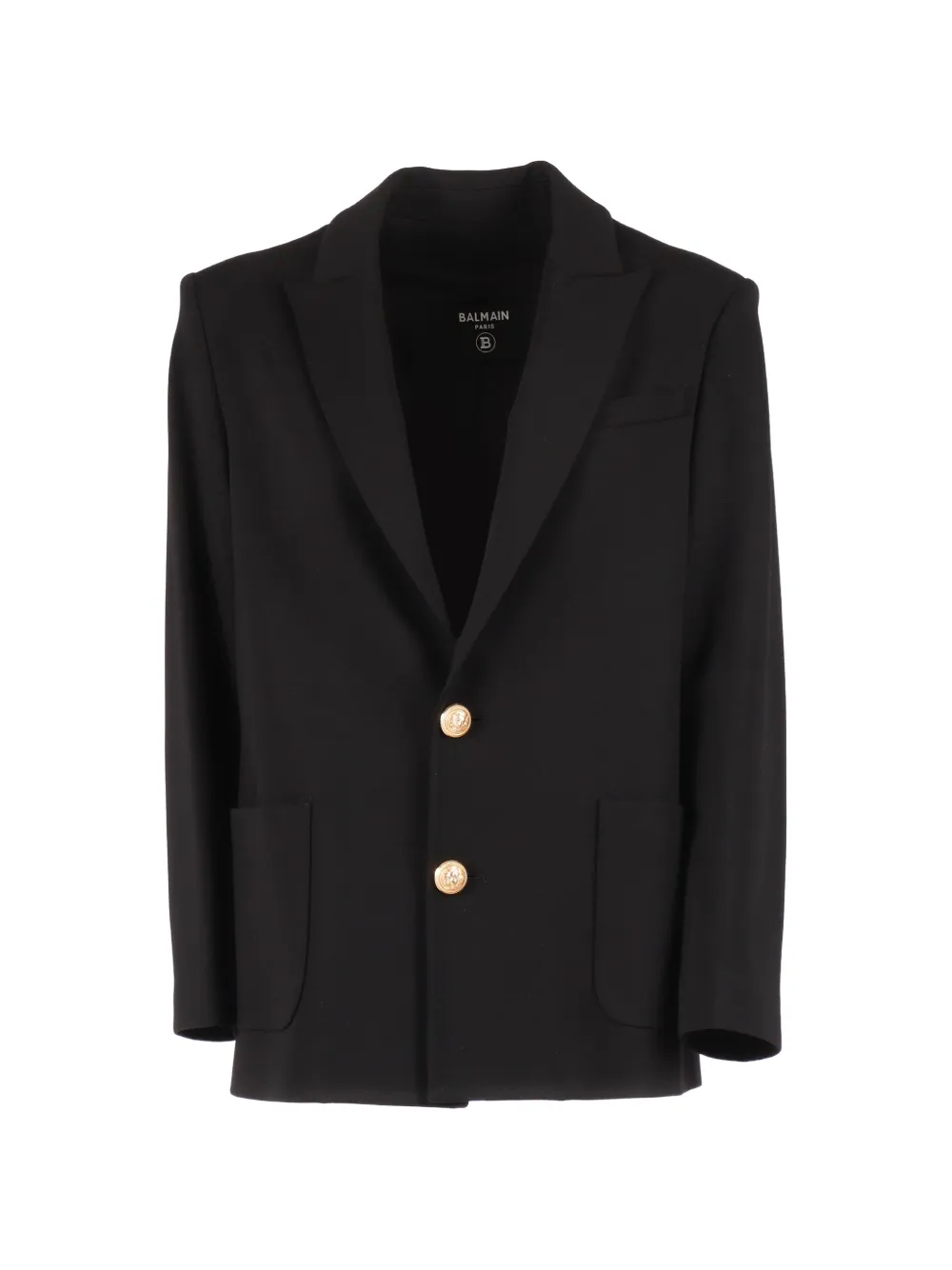Однобортный пиджак Balmain Kids, черный