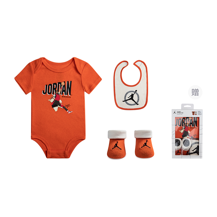 Jordan Подарочная коробка для малыша оранжевая Infant And Toddler — фото 3
