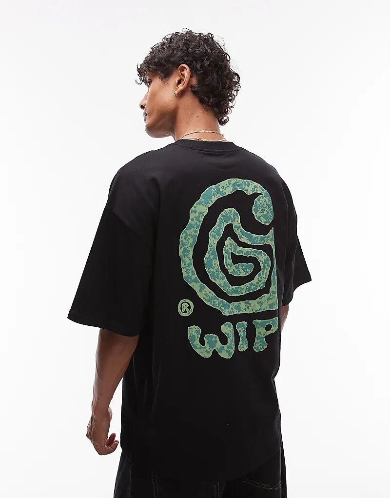 

Футболка Carhartt WIP Helix свободного кроя с мотивом черного цвета