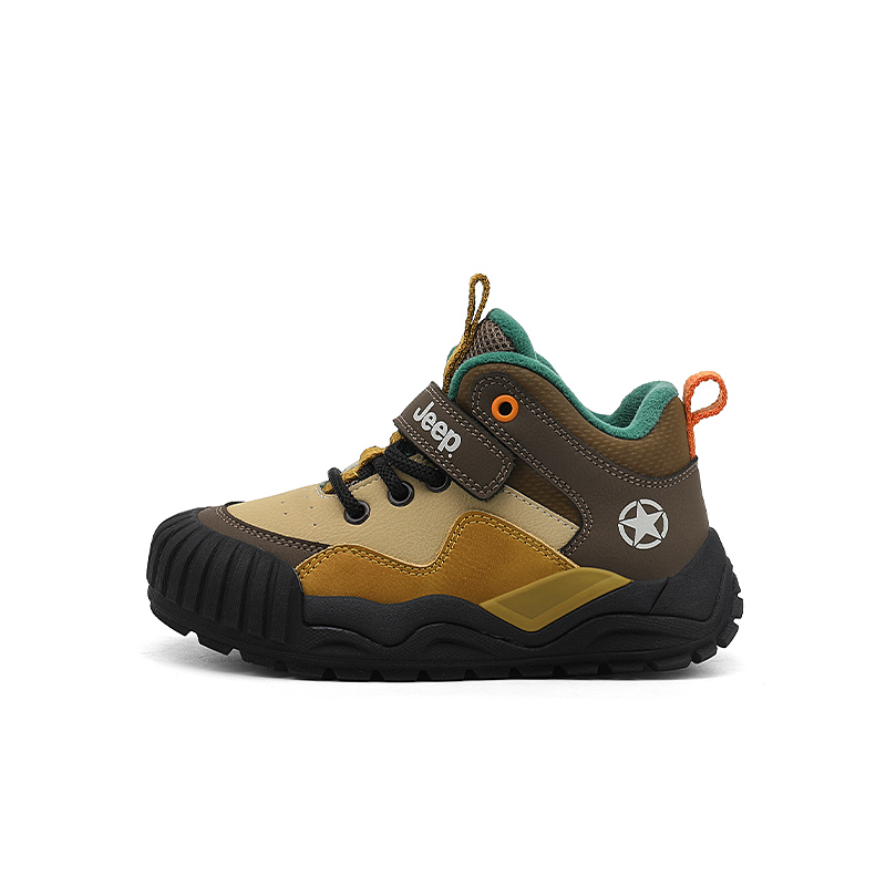 

Детские повседневные кроссовки Low Top Mocha/Tea Brown Yellow Kids' Jeep, Mocha/Tea Brown Yellow — тонкий хлопок