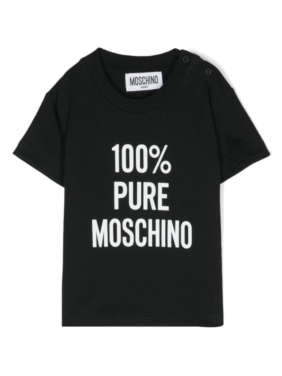 

Moschino Kids футболка с логотипом, черный
