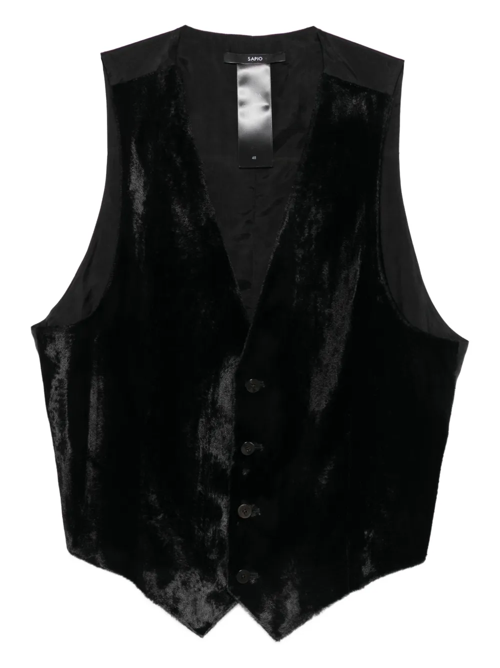 

Бархатный жилет SAPIO, черный