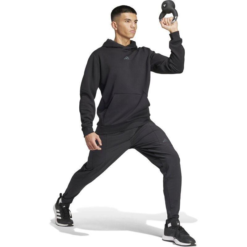 Толстовка с капюшоном, предназначенная для тренировок Adidas, черный — фото 4
