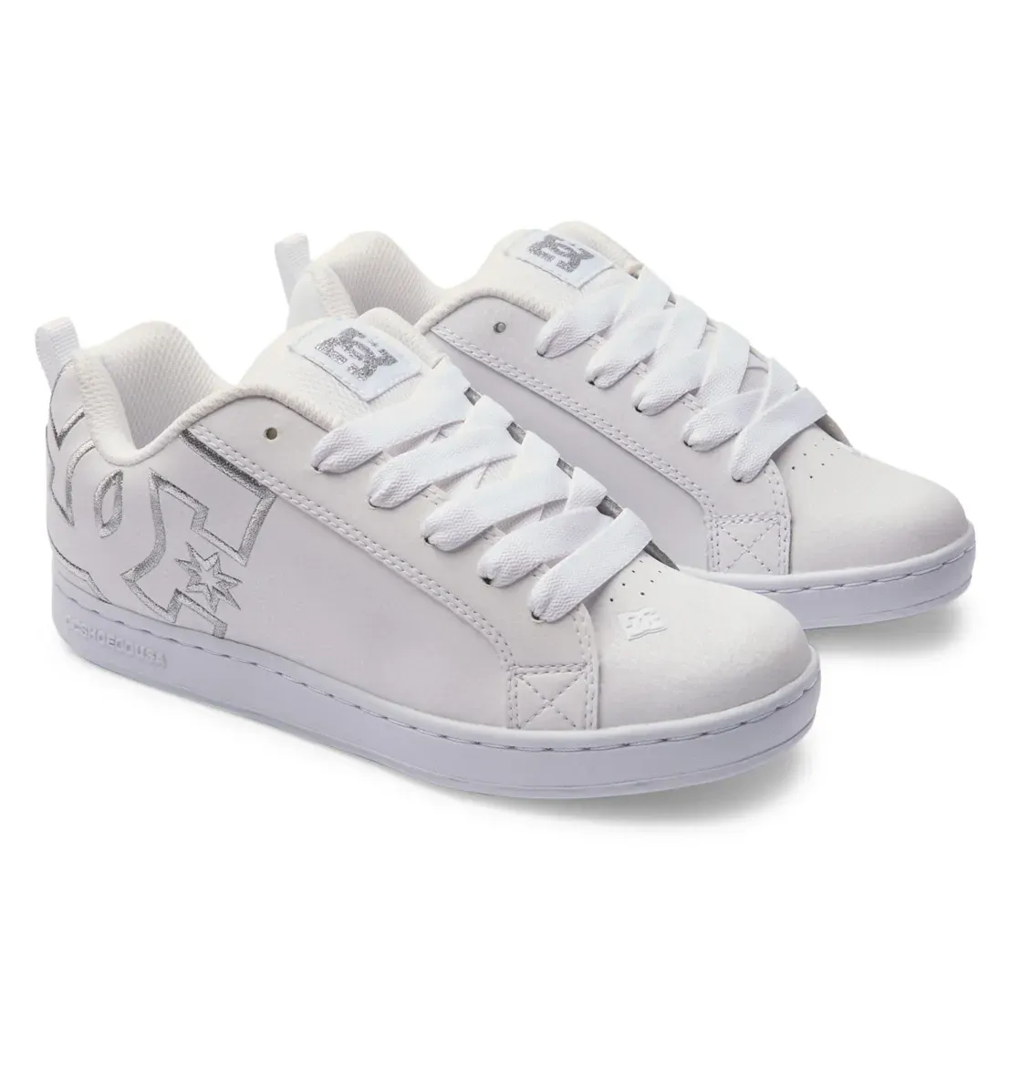 

Кроссовки DC Shoes "Court Graffik", цвет White/M Silver
