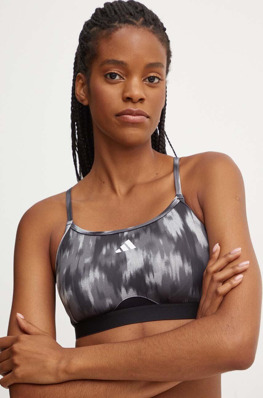 

Спортивный бюстгальтер Aeroreact adidas Performance, серый