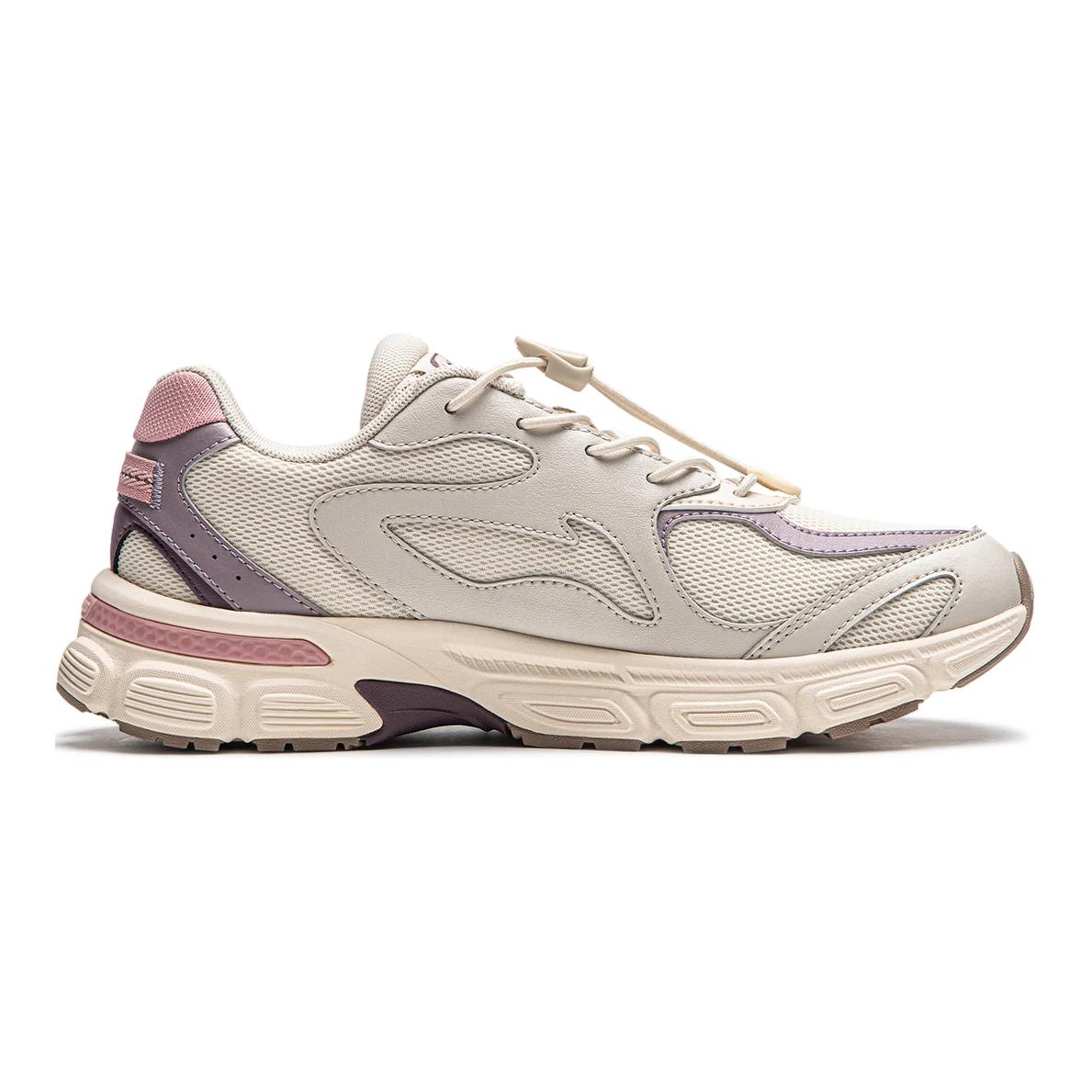 Амортизаторы Rebound Low Top Детские Повседневные Кроссовки Бежево-Фиолетовые LINING YOUNG — фото 2